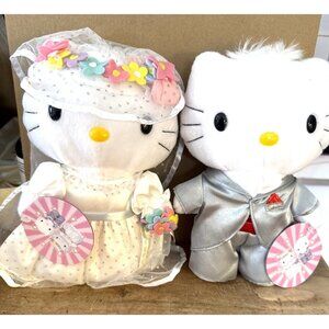 Hello Kitty Bride & Groom Plushies Romantic Wedding 1999 McDonald’s 2000